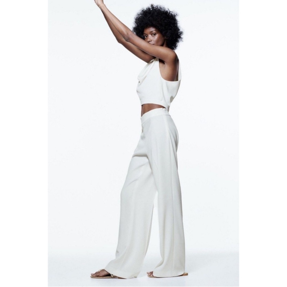 NWOT Zara White Trousers